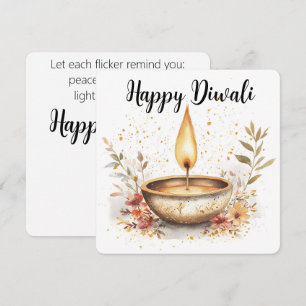 Fluisteringen van de vlam, Diwali Feestdagenkaart