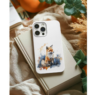 Fluisteringen van de Wilde Vos in Aquarel, op maat Case-Mate iPhone Case