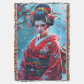 Fluisteringen van een scharlaken Maiko Deken