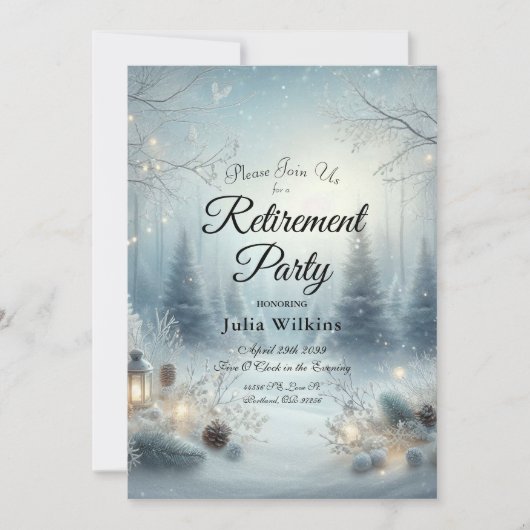 Fluisteringen van een Winterzonnewende Kaart (Voorkant)