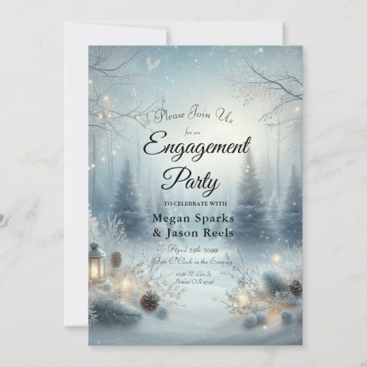 Fluisteringen van een Winterzonnewende Kaart (Voorkant)