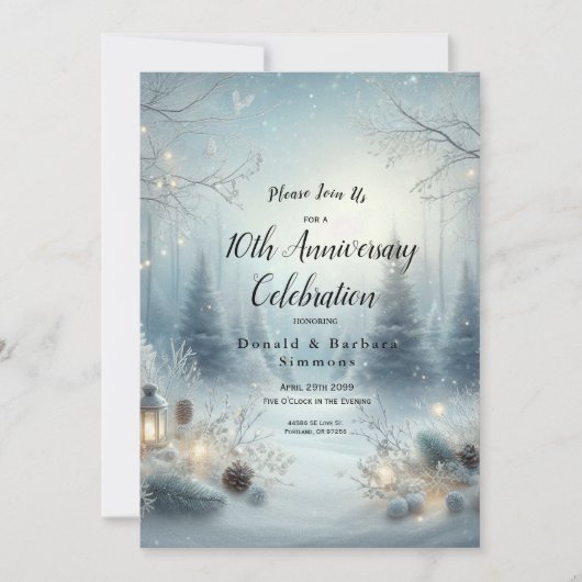 Fluisteringen van een Winterzonnewende Kaart (Voorkant)