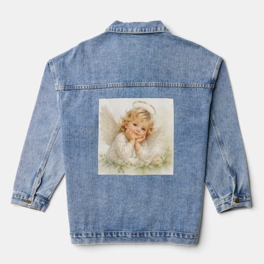 Fluisteringen van engelen -Seraphina Denim Jacket (Achterkant)