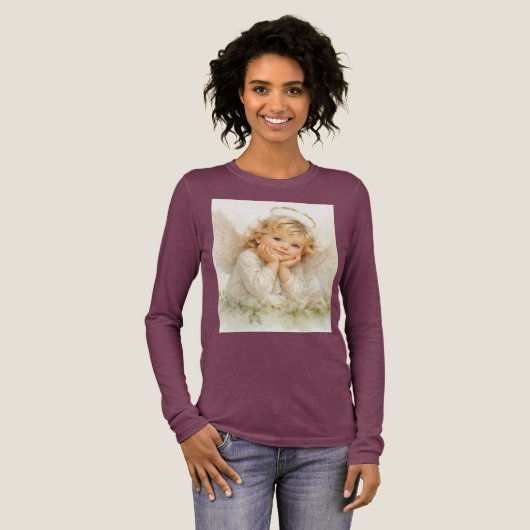 Fluisteringen van engelen -Seraphina Tri-Blend Shirt (Voorkant)