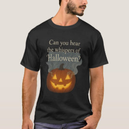 Fluisteringen van Halloween Glowende Pompoen Kunst T-shirt