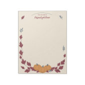 Fluisteringen Van Herfst Ongelijnd Notitieblok (Linkerzijde)