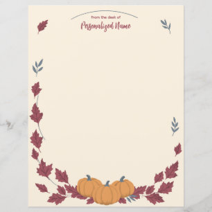Fluisteringen Van Herfst Ongelijnd Papierblad