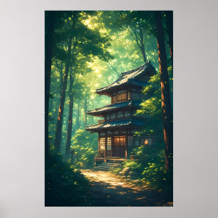 Fluisteringen van het Bos: Een Verborgen Japans To Poster