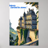 "Fluisteringen van het Kasteel – Elegante Paleis L Poster (Voorkant)