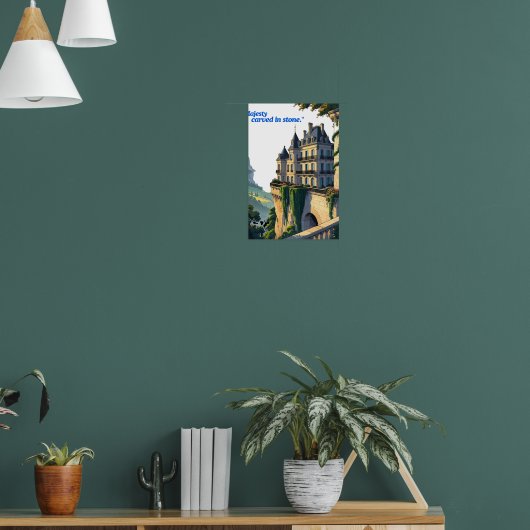 "Fluisteringen van het Kasteel – Elegante Paleis L Poster (Woonkamer 1)