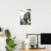 "Fluisteringen van het Kasteel – Elegante Paleis L Poster (Thuiskantoor)