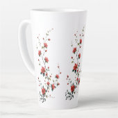 Fluisteringen van Lentebloesems in Stille Bloeiend Latte Mok (Linkerhoek)