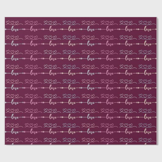 Fluisteringen van liefde cadeaupapier (Vlak)