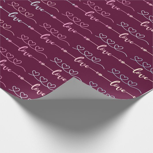 Fluisteringen van liefde cadeaupapier (Hoek)