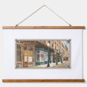 Fluisteringen van Old Town Wood Topped Wall Tapest Hangend Wandkleed (Voorkant)