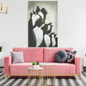 Fluisteringen van Schaduw Canvas Afdruk (Insitu (Woonkamer))