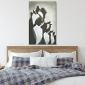 Fluisteringen van Schaduw Canvas Afdruk (Insitu (Slaapkamer))