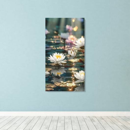 Fluisteringen van Sereniteit Canvas Afdruk (Insitu (Houten vloer))