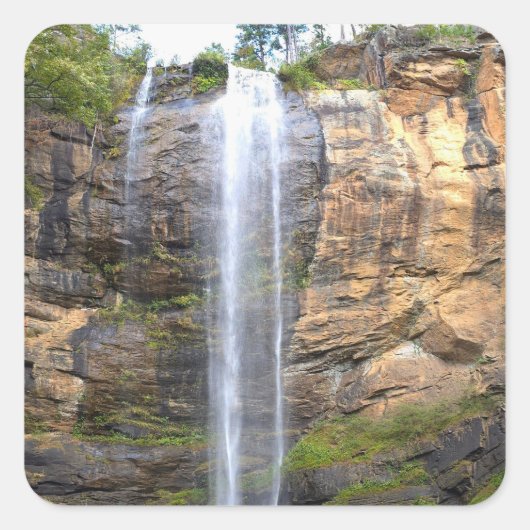 Fluisteringen van Toccoa Falls Vierkante Sticker (Voorkant)