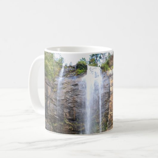 Fluisteringen van Toccoa-watervallen Koffiemok (Voorkant links)