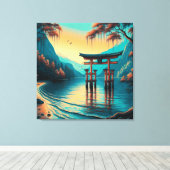 "Fluisteringen van Tranquiliteit: De Geestpoort" Canvas Afdruk (Insitu (Houten vloer))
