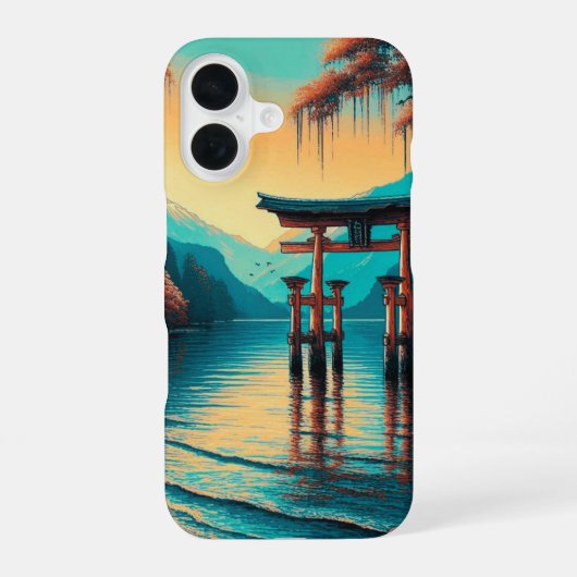 "Fluisteringen van Tranquiliteit: De Geestpoort" iPhone 16 Hoesje (Achterkant)