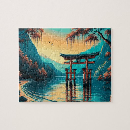 "Fluisteringen van Tranquiliteit: De Spirit Gate" Legpuzzel (Horizontaal)