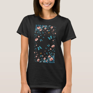Fluisteringen van Vleugels Middennachtelijke Bloei T-shirt
