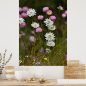 Fluisteringen van Wilde Bloemen Poster (Keuken)