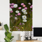 Fluisteringen van Wilde Bloemen Poster (Thuiskantoor)