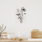 Fluisteringen van wilde bloemen poster (Keuken)