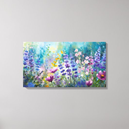 Fluisteringen van Wildflower Symphony Canvasprint Canvas Afdruk (Voorkant)