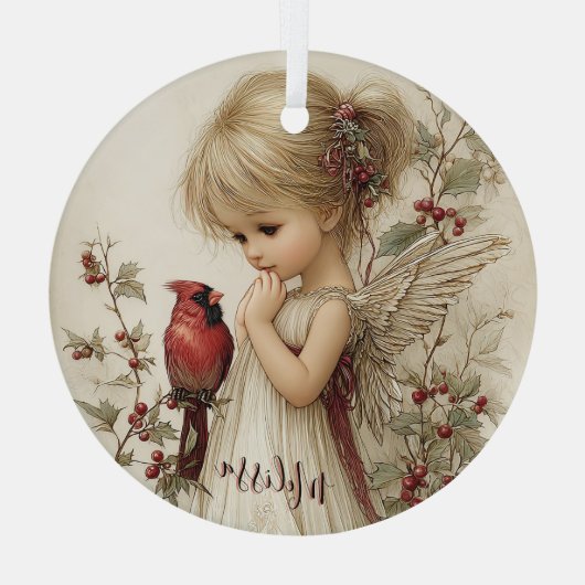 Fluisteringen van Wintergenade Glas Ornament (Achterkant)