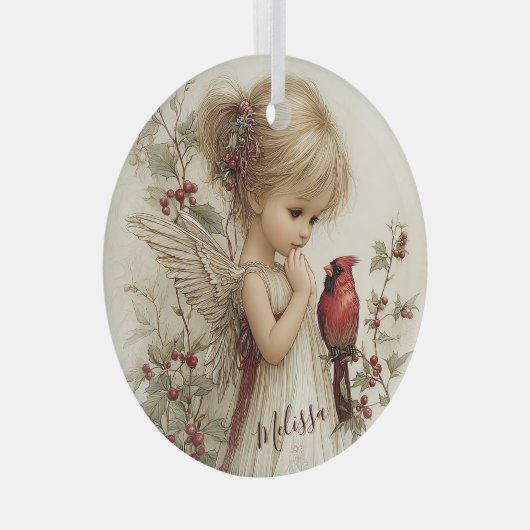 Fluisteringen van Wintergenade Glas Ornament (Voorkant Rechts)