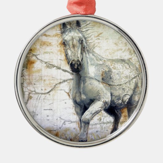 Fluistert over de steppe metalen ornament (Voorkant)