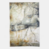 Fluistert over de steppe theedoek (Verticaal)