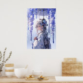 Fluistert van de lente: De betoverende vrouw in he Poster (Keuken)