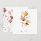 Fluistert van Herfst Vrijgezellenfeest Square Dank (Voorkant / Achterkant)