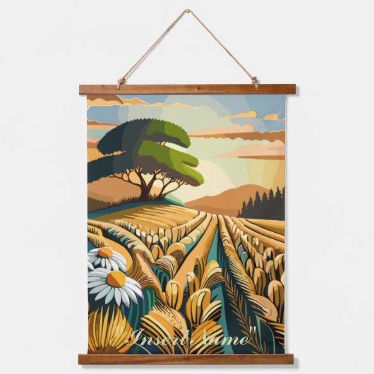 fluistertarwe hangend wandkleed (Voorkant)