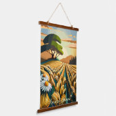 fluistertarwe hangend wandkleed (Gebogen)