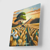 fluistertarwe vierkante klok (Hoek)