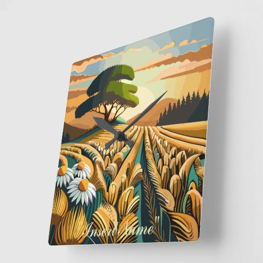 fluistertarwe vierkante klok (Hoek)