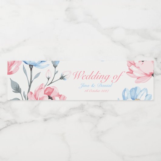 fluistertuin waterfles etiket (Enkel label)