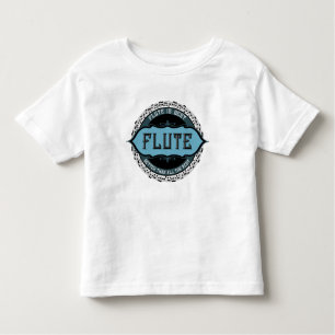 Fluit Beste Muziek Nota Cirkel Kinder Shirts