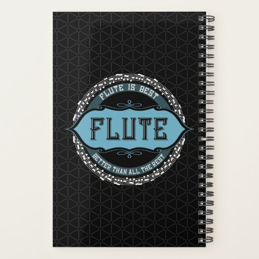 Fluit Beste Muziek Nota Cirkel Planner (Achterkant)