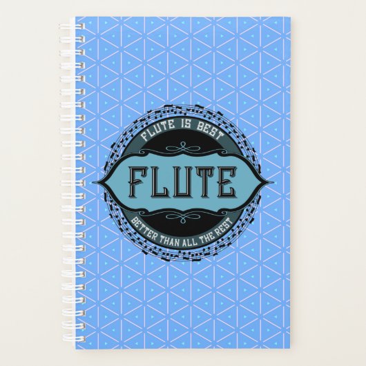 Fluit Beste Muziek Nota Cirkel Planner (Voorkant)