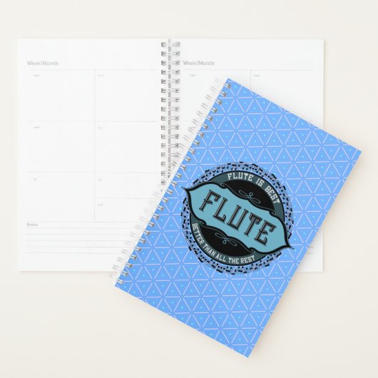 Fluit Beste Muziek Nota Cirkel Planner (Display)