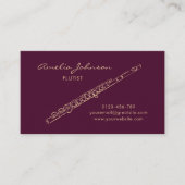 Fluit Bourgogne Elegant Professional Visitekaartje (Voorkant)