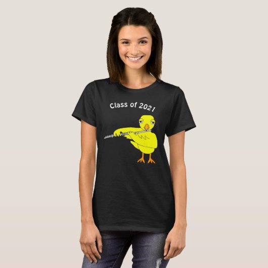 Fluit Chick Afstuderen T-shirt (Voorkant volledig)