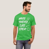 Fluit Citaat vintage T-shirt (Voorkant volledig)